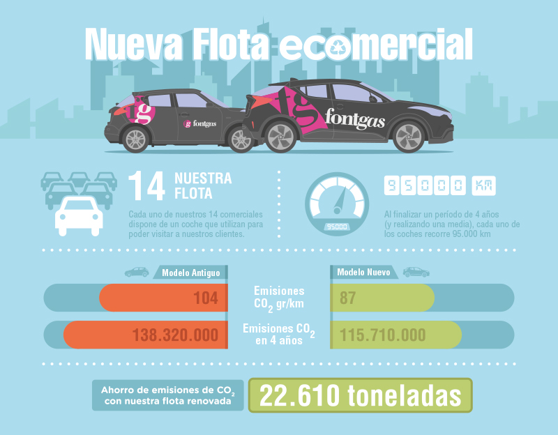 Infografia sobre nuestra flota de coches