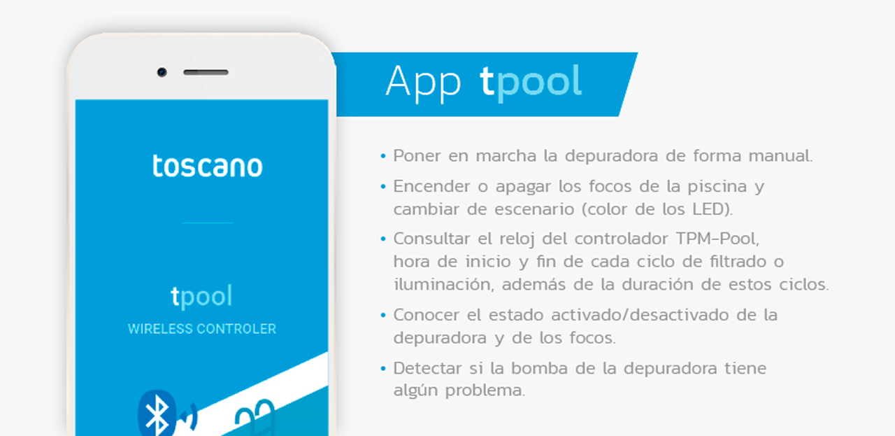 Características Toscano App Tpool