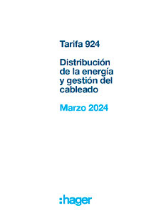 Hager Tarifa 2024 Fontgas